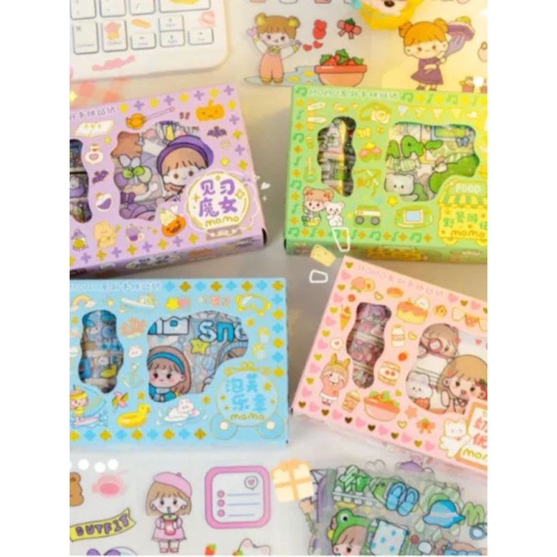

(100gr) T765 | Stiker Momo Set Roll | Stiker 2D Momo Versi Roll DUS KECIL