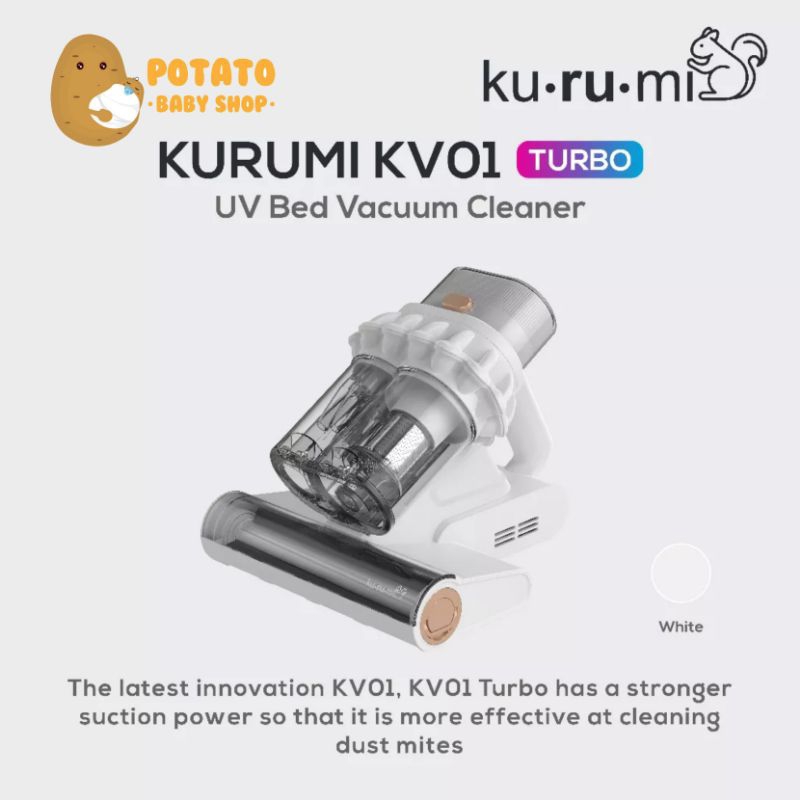Kurumi KV 01 Turbo Uv Bed Vacuum Cleaner - Vakum Tempat Tidur