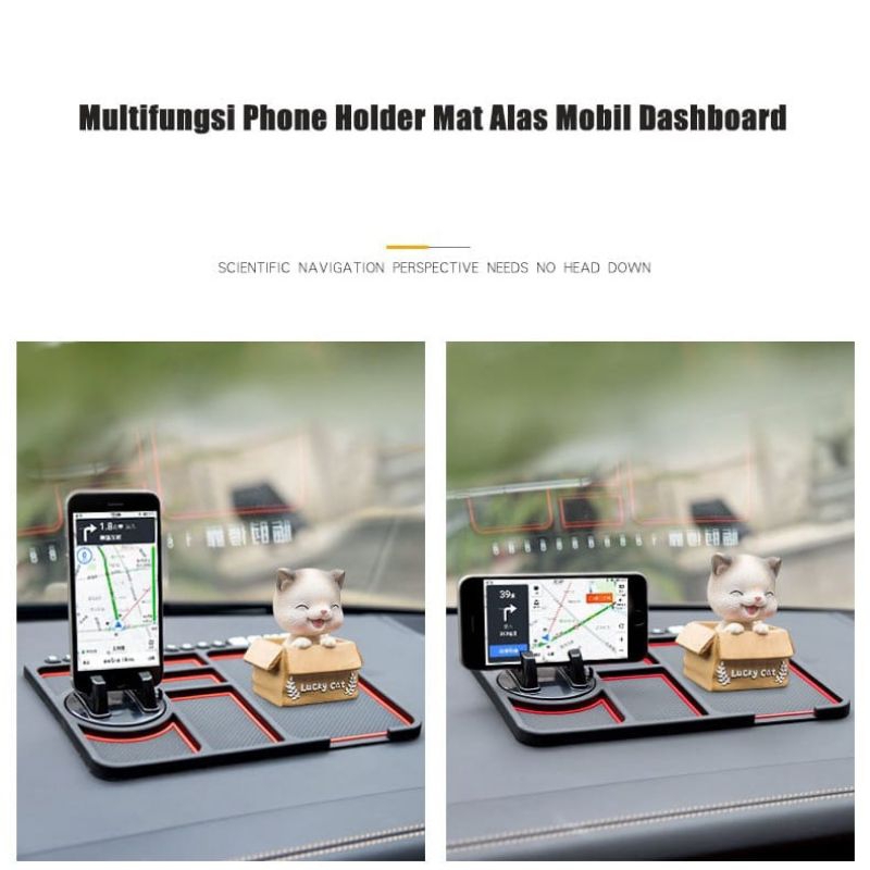 hokkiterus21⭐⭐⭐⭐⭐MAT PHONE HOLDER DASHBOARD anti slip dudukan hp mobil mat alas mobil dashboard anti slip M007