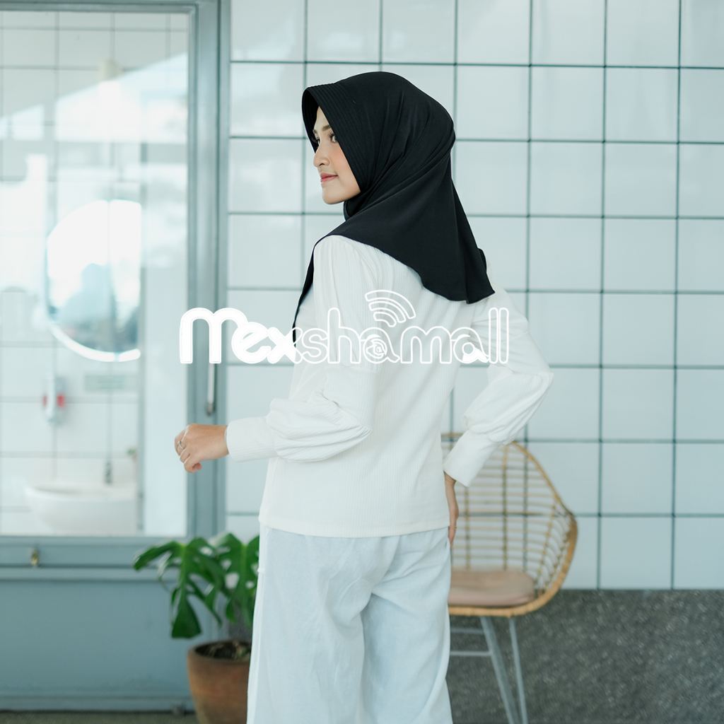 Jilbab Instan Bergo Jersey Premium I Asna Kerudung Bergo Hamidah Olahraga Size M By Shamira