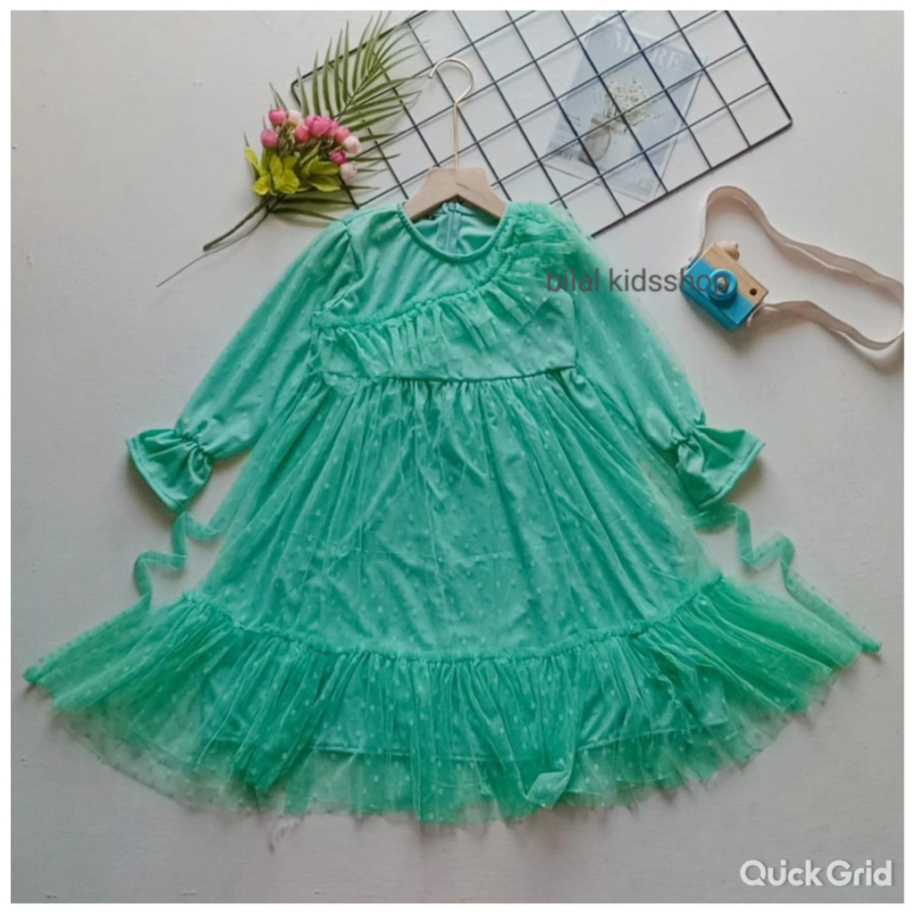GAMIS BRUKAT ANAK LENGAN PANJANG 1-10 TAHUN ( TANPA HIJAB )