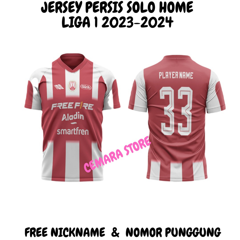 JERSEY PERSIS SOLO HOME LIGA 1 2023-2024 FULL PRINTING