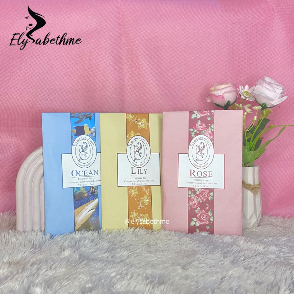 ✿ELYSABETHME✿ Parfume pewangi lemari pakaian gantung bagus segar anti bau apek tikus kutu