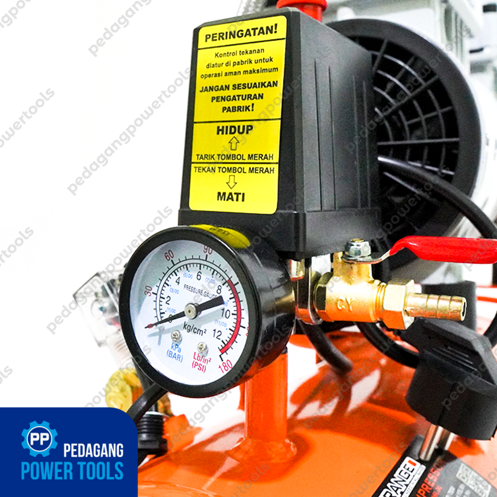 ORANGE 4110HPL Mesin Kompresor Udara Listrik  24 Liter Oilless Silent