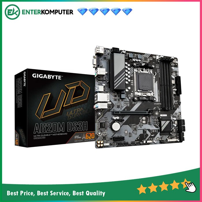 Motherboard Gigabyte A620M DS3H - AM5, AMD A620, DDR5, USB3.2, SATA3