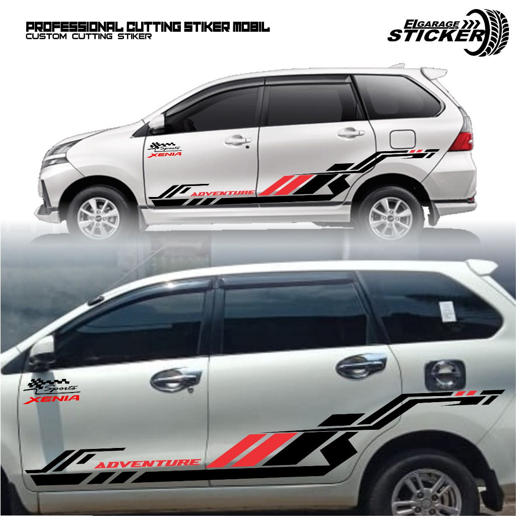 Stiker mobil xenia stiker cutting variasi body samping mobil xenia stiker variasi