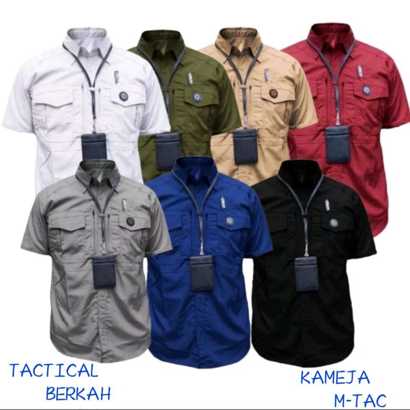 KEMEJA TACTICAL LENGAN PENDEK/KEMEJA TACTICAL M-TAC LENGAN PENDEK