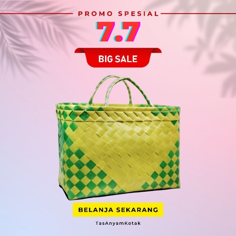 Tas Anyam Kotak Tas Belanja Tas jinjing