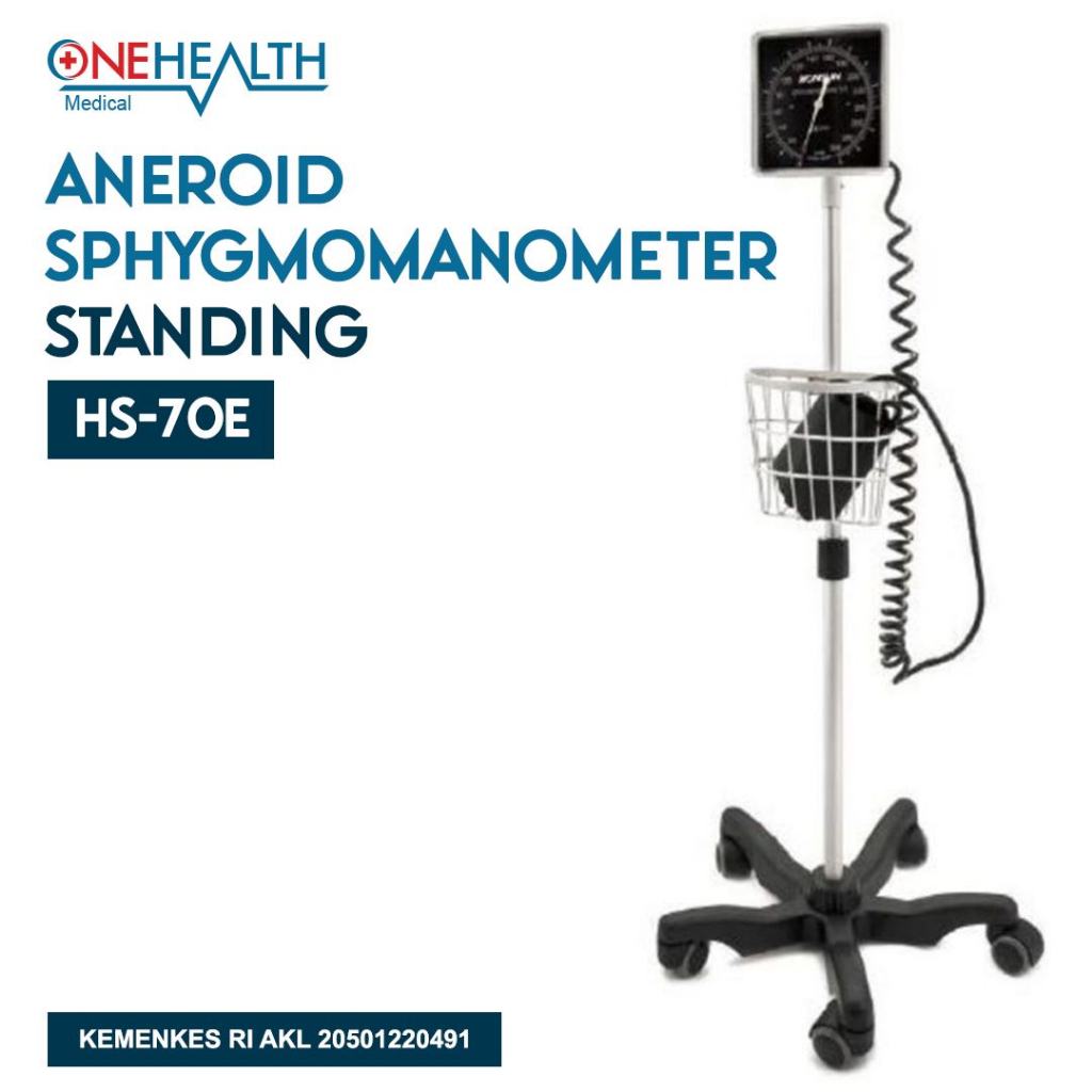 Aneroid Sphygmomanometer Standing Onehealth / Tensi Berdiri HS-70E