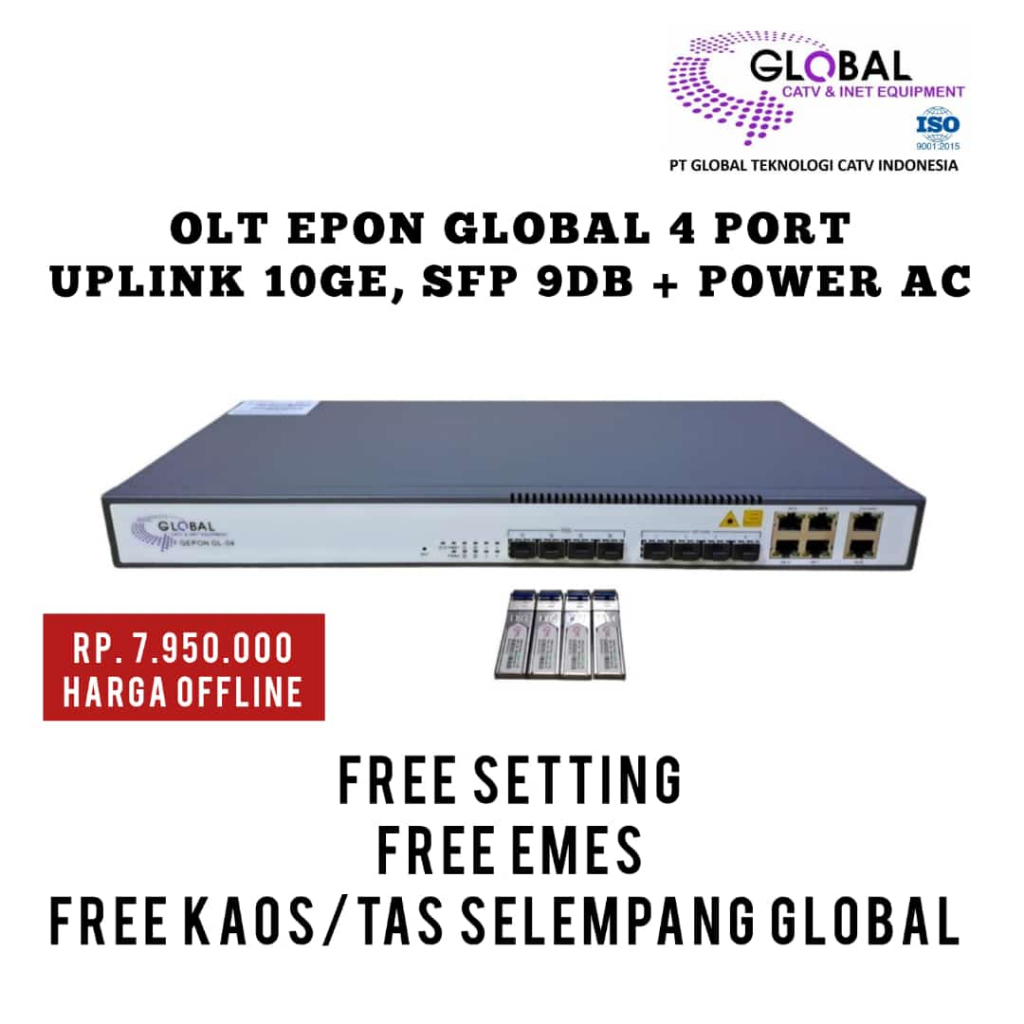 OLT EPON GLOBAL 4 PORT UPLINK 10ge