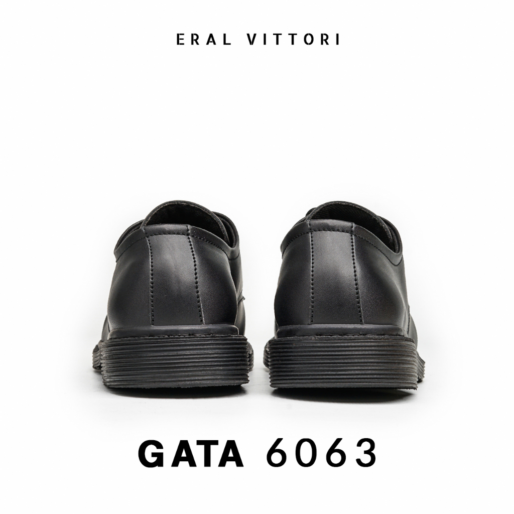 Eral Vittori - Gata 6063 Sepatu Pria Model Docmart Formal Hitam