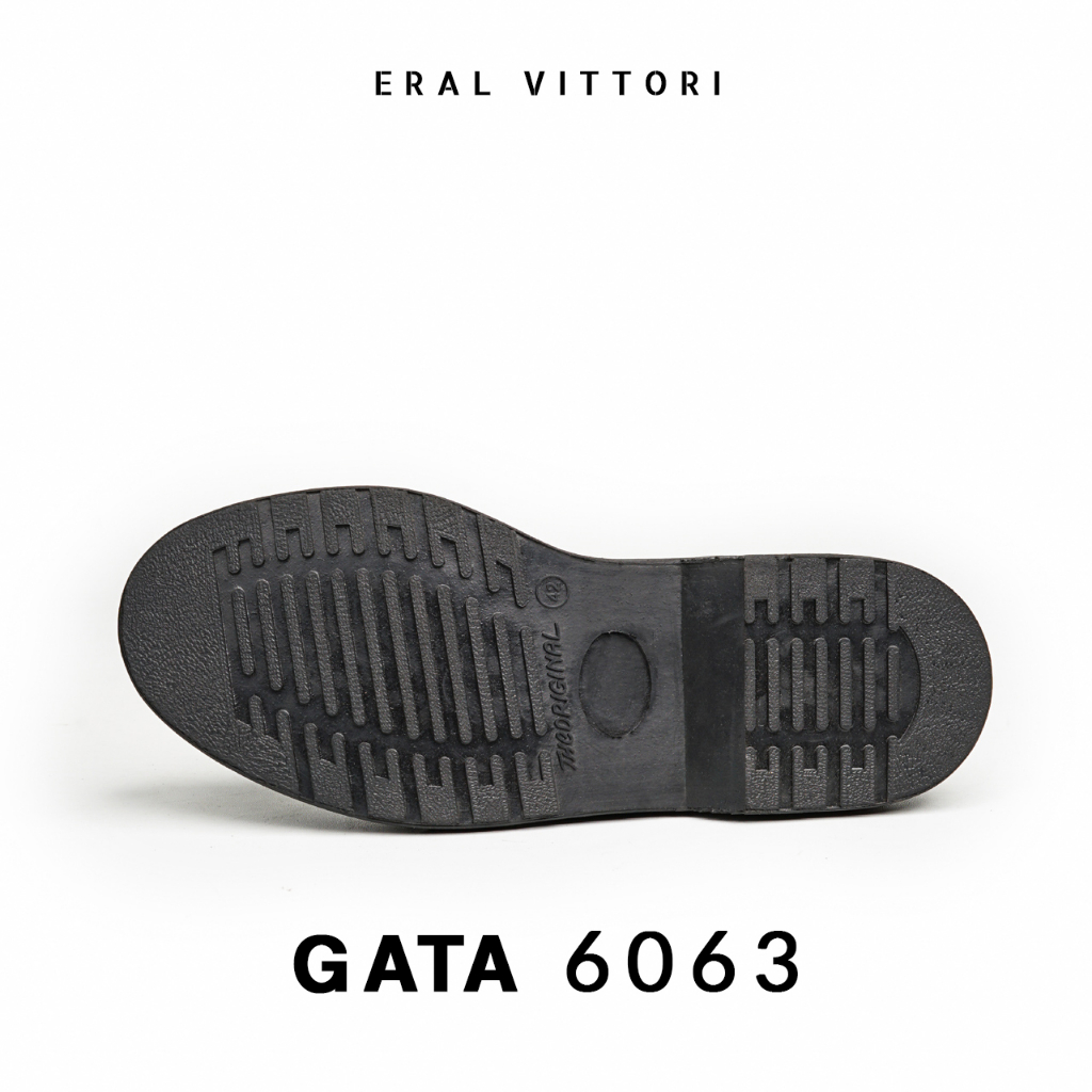 Eral Vittori - Gata 6063 Sepatu Pria Model Docmart Formal Hitam