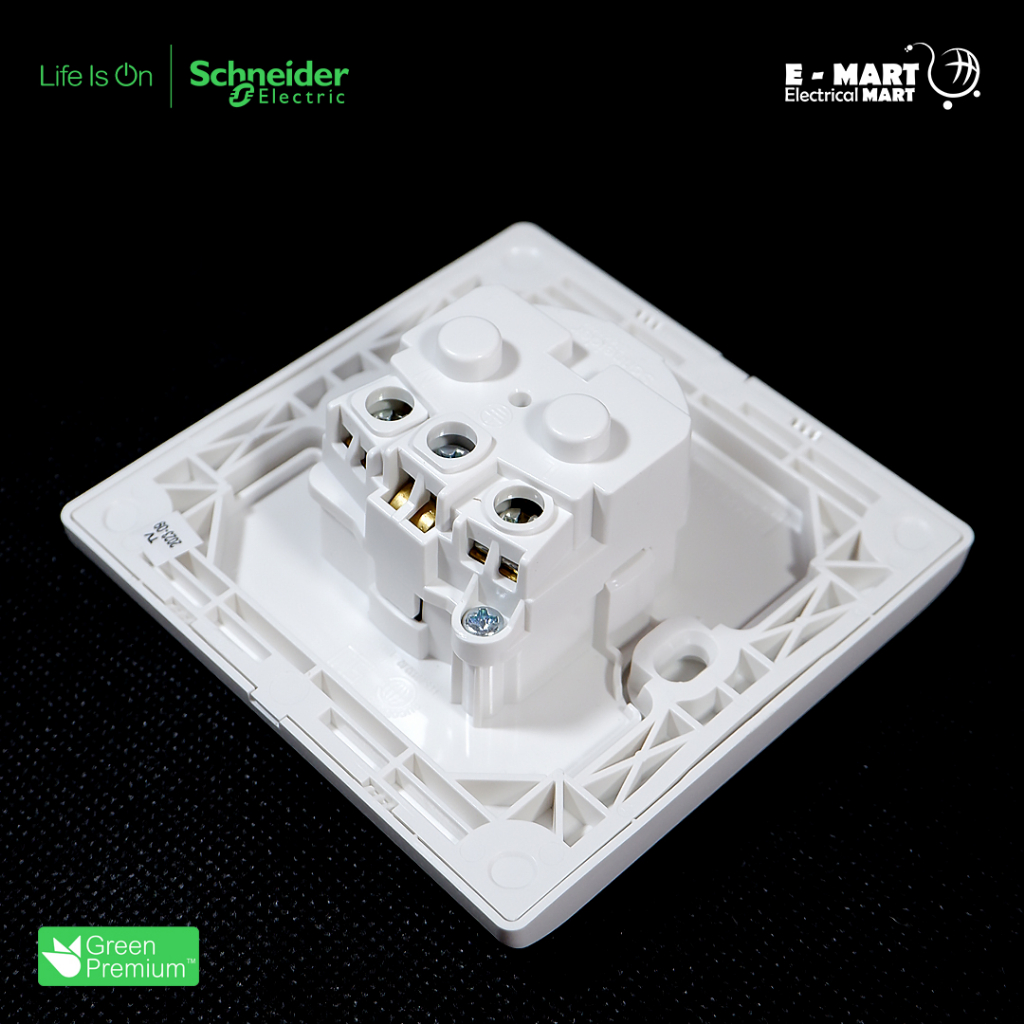 SCHNEIDER PIENO Stop kontak Socket WHITE Minimalis Putih PREMIUM