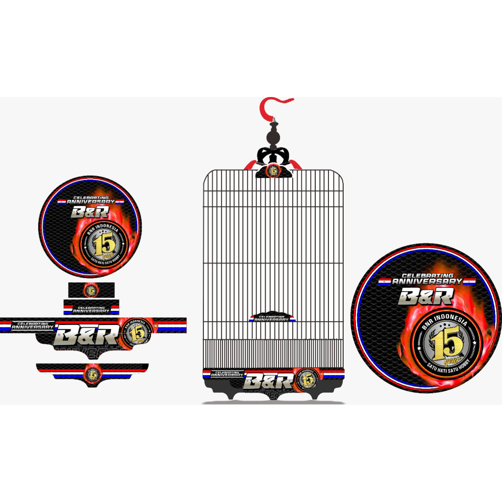 SANGKAR PVC B&amp;R DECAL KANDANG SANGKAR MURAI DECAL