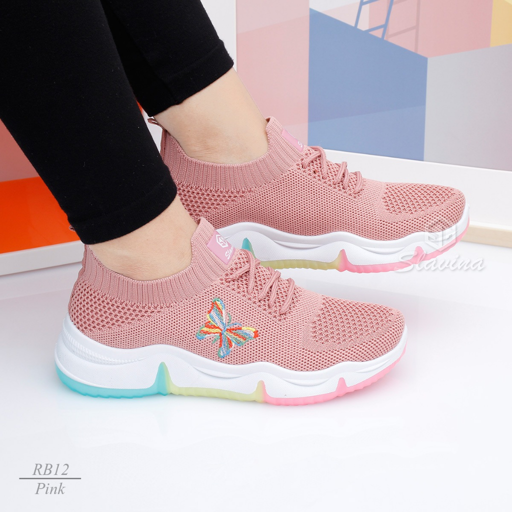 Ivony Seivona - RB12 Sepatu Sneaker New Rainbow Slavina