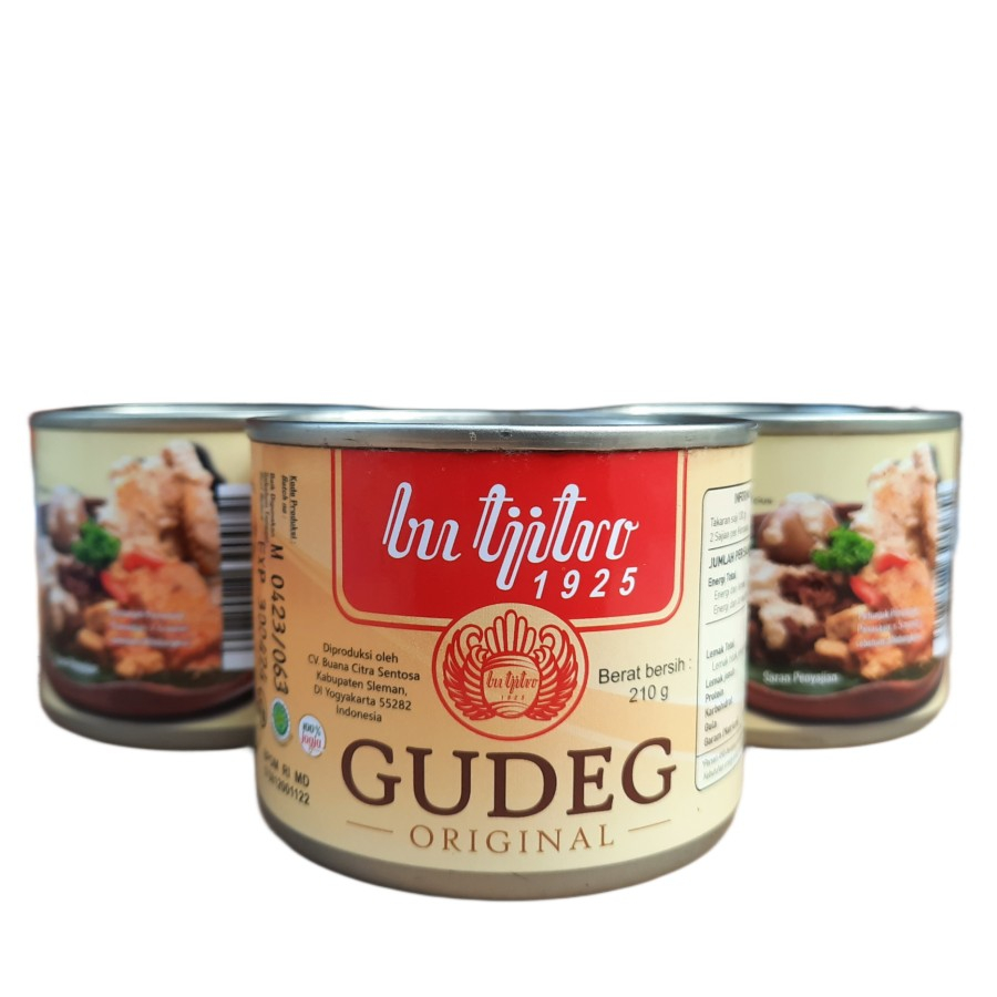Gudeg Kaleng Bu Tjitro Varian Komplet Original Asli Jogja - 210Gram
