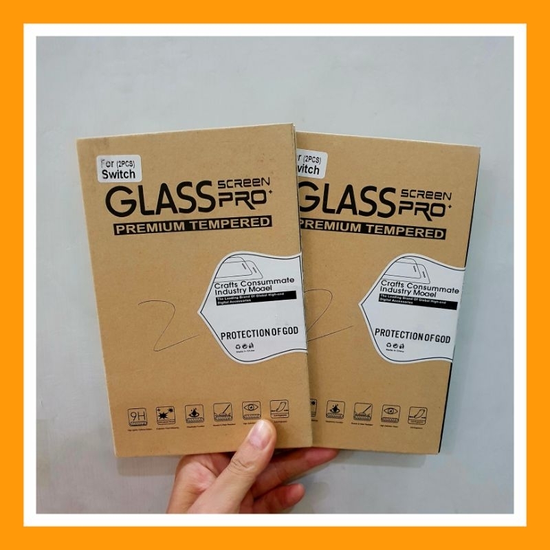 Anti gores tempered glass 9H for nintendo switch V1 / V2