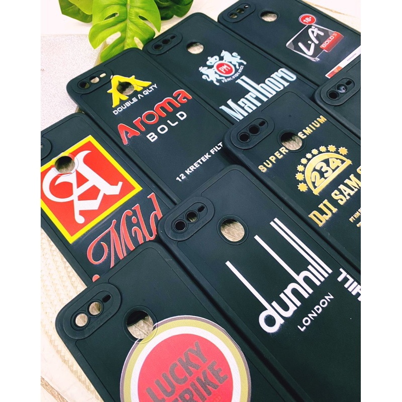 Softcase Handphone Motif Rokok CIGA Brand Cigaret Tipe Sam A14 Oppo F9/A5S A57 A77 A17 A16 A15 Real 