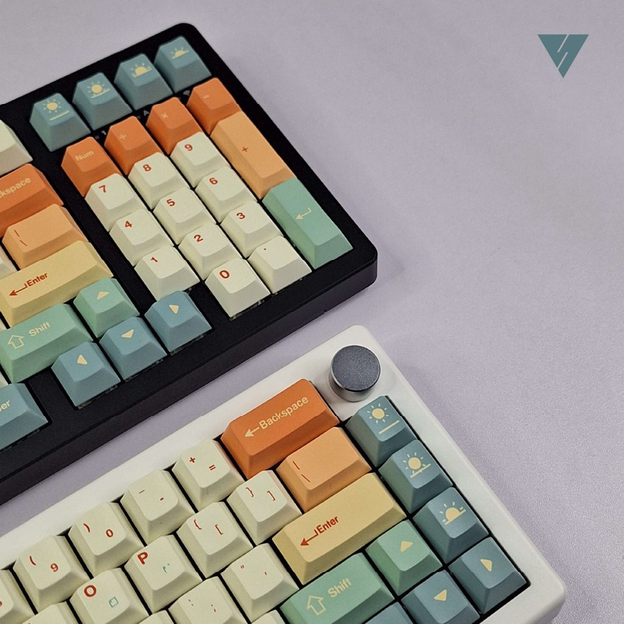 Vortex Series Delightful Day PBT Dye-subs Keycaps 146 Cherry Profile
