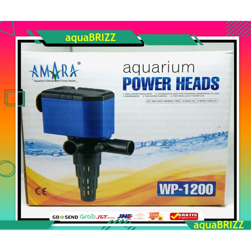 AMARA WP 1200 Power Head Mesin Pompa Air Celup Aquarium Aquascape murah