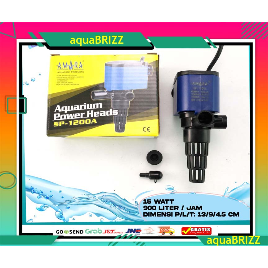 Pompa filter aquarium power head amara sp 1200 sp-1200 amara 1200