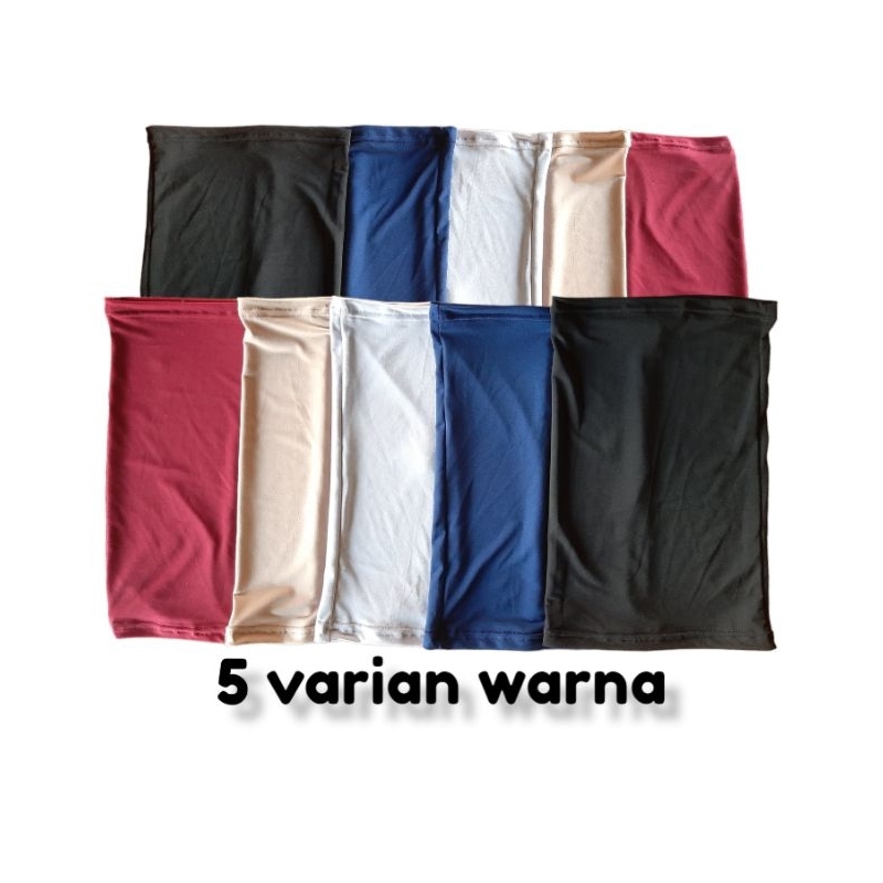 Buff Masker Polos Bahan Jersey Premium Kwalitas Import 5 Varian Warna