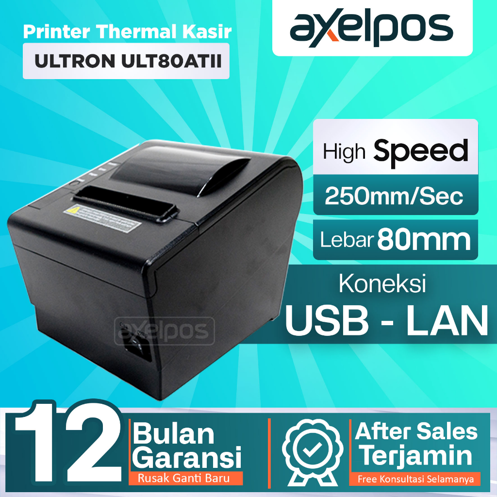 PRINTER KASIR THERMAL 80MM AUTO CUTTER ULTRON ULT-80AT II