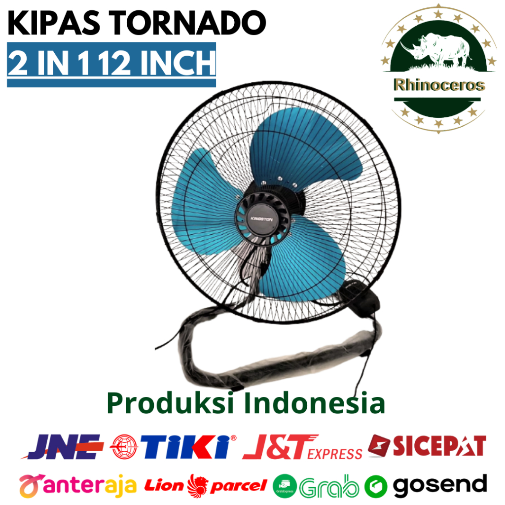 Kipas Angin Tornado Besi 3in1 12Inch Stand Fan Desk Fan Wall Fan-1218