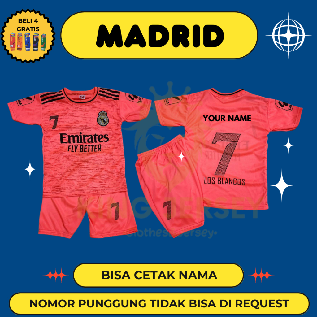 JERSEY BOLA ANAK MADRID