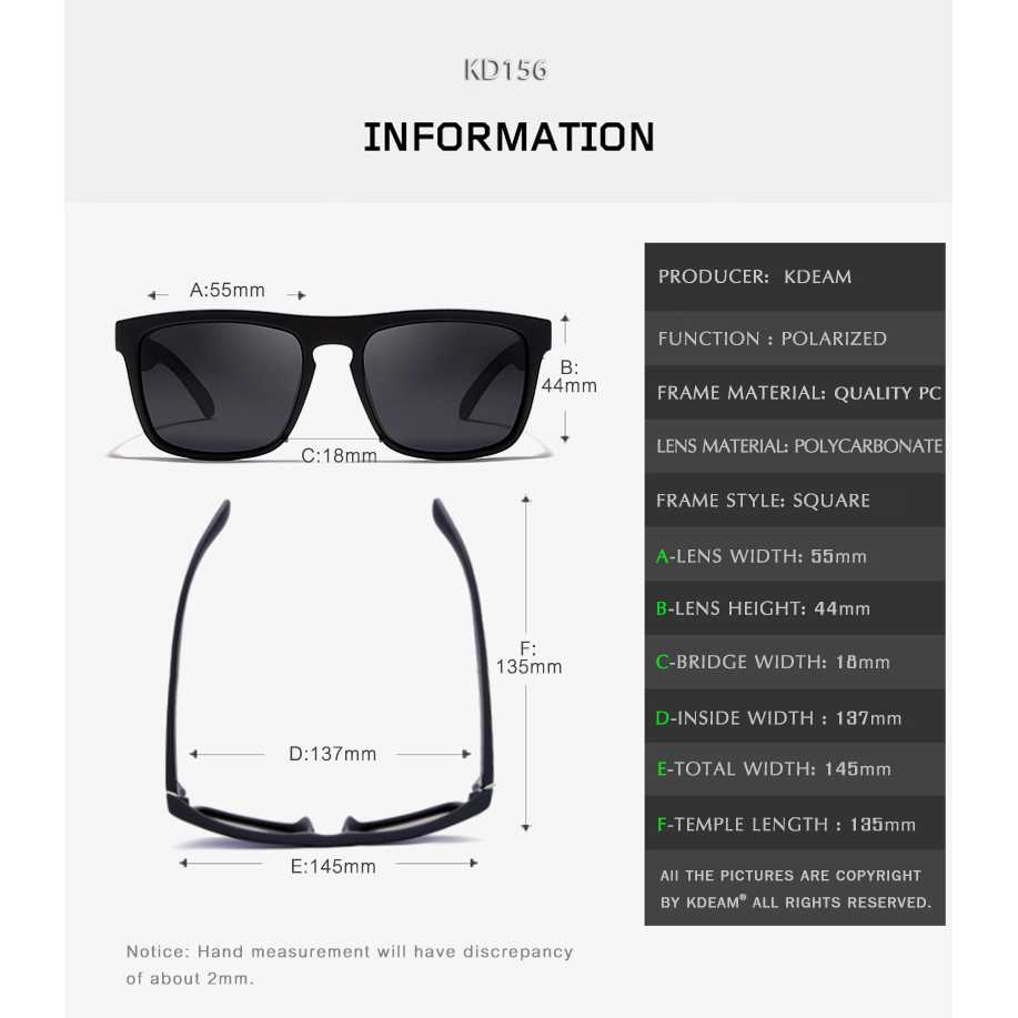 Kacamata Pria Polarized Sunglasses Anti-Reflective UV400 Kaca Mata Pelindung Sinar Matahari Debu Desain Keren