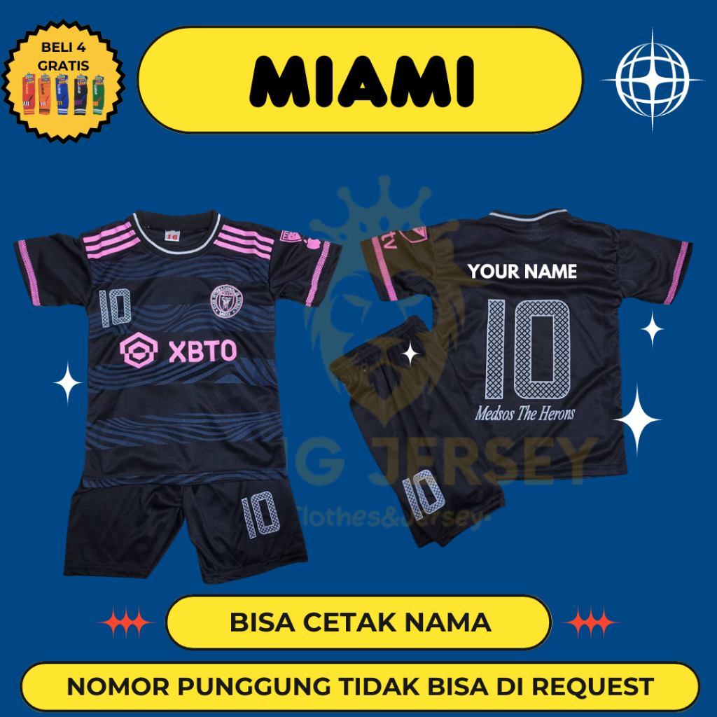 JERSEY BOLA ANAK TERBARU MIAMI