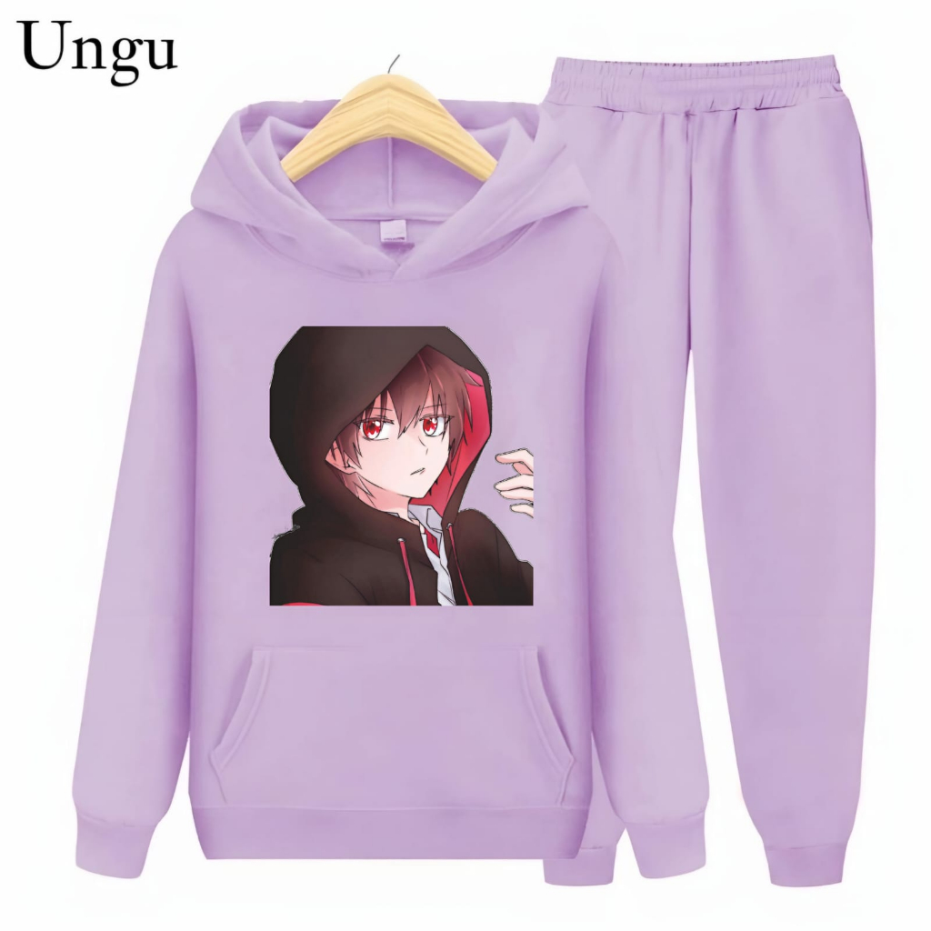 Setelan Sweater Hoodie Anak Anime Kagerou