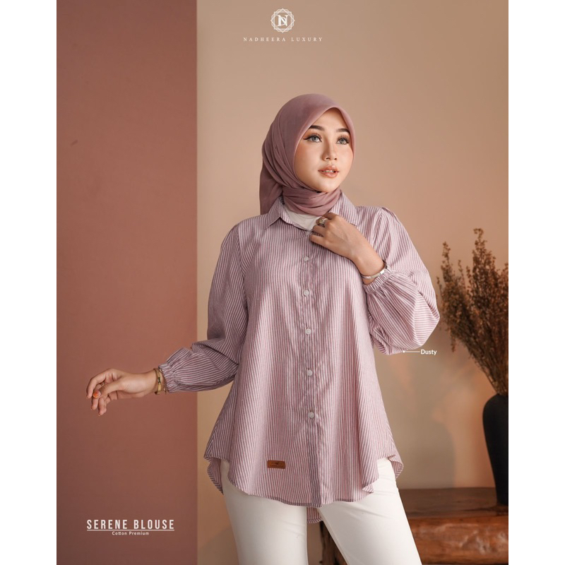 TEBUS MURAH✅ SERENE BLOUSE BY NADHEERA LUXURY