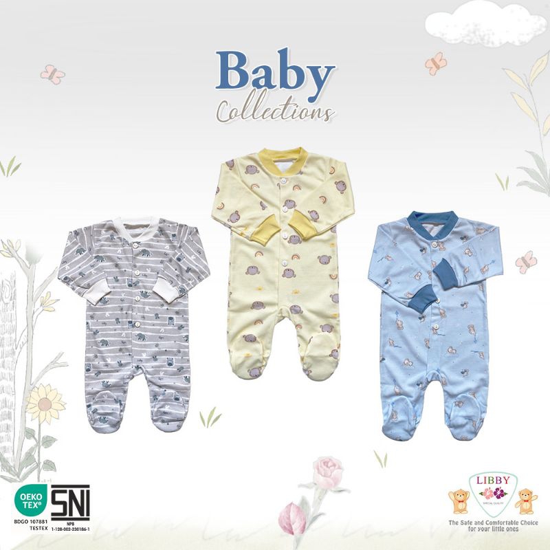 LIBBY Baju Kodok size Newborn isi 3 pcs