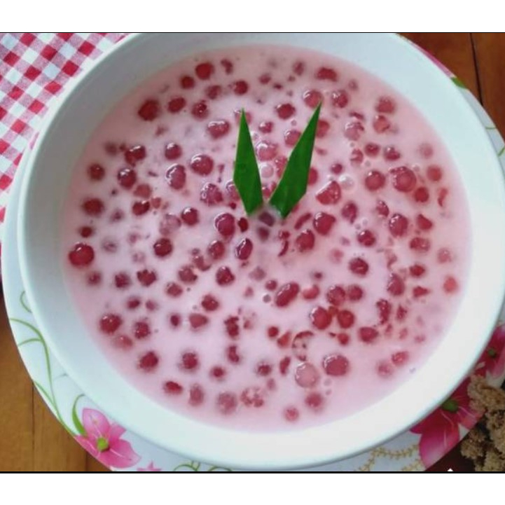 

☘[500 gram]☘ Sagu Mutiara Merah PREMIUM campuran sop buah bubur mutiara topping es cendol sekoteng