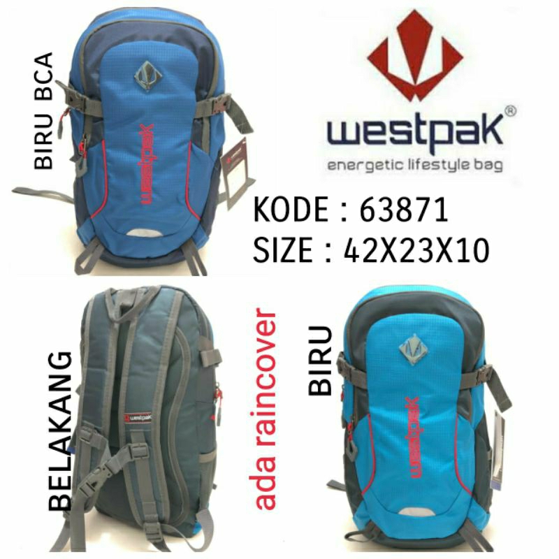 Tas Ransel Outdoor Original Westpak 63871 Backpack Westpak Termurah