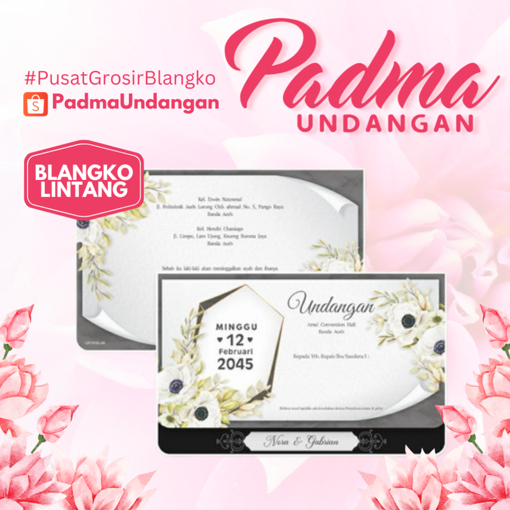 Blangko Undangan Lintang 84 | PadmaUndangan