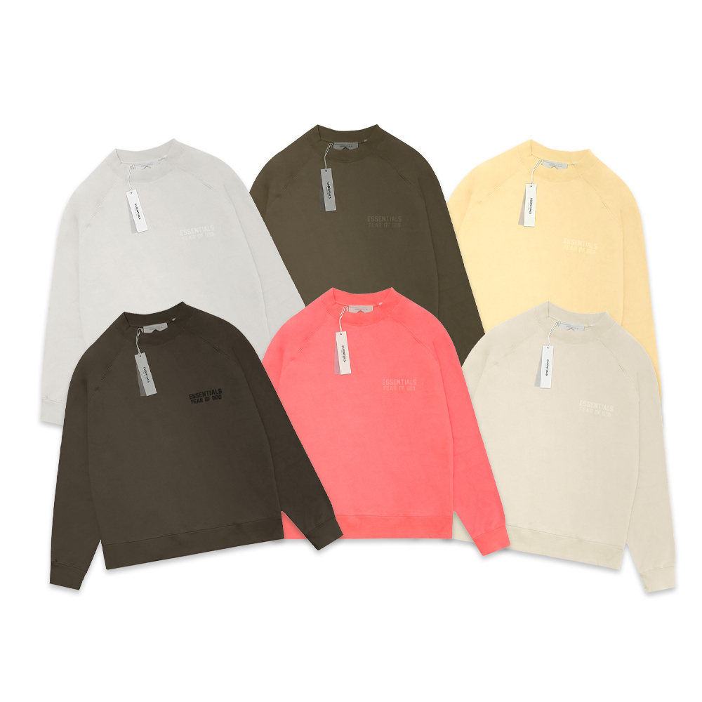 FOG Essentials Solid Velvet Text Sweatshirt