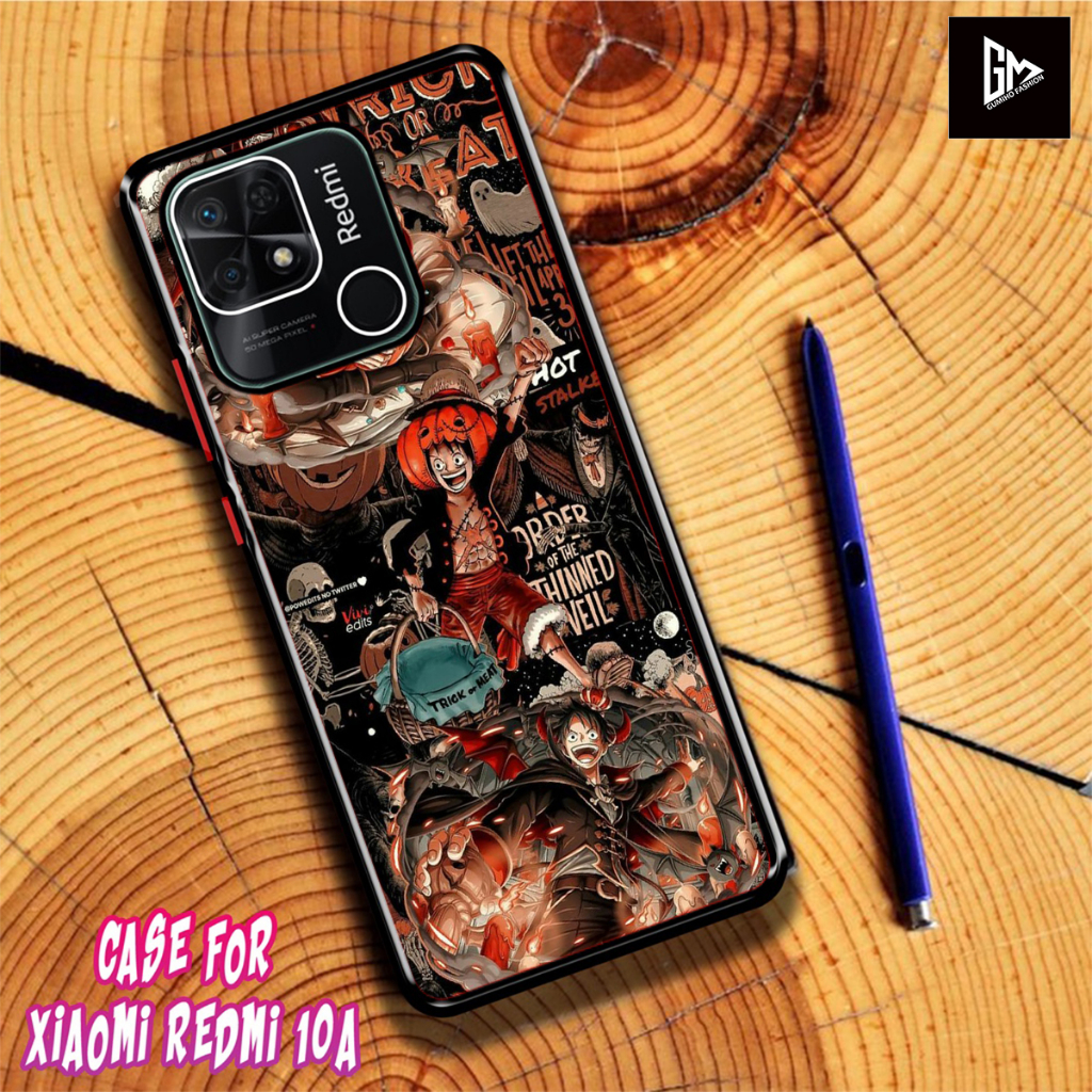 Case Kilau Glossy XIAOMI REDMI 10A - 9C Terbaru Fashion Casing ANIME ONE PIECE - Pelindung Hp Hardca