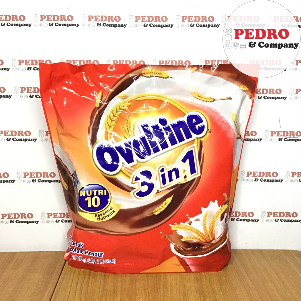 

Ovaltine 3in1 chocolate malt drink susu coklat 20 sticks 600 gram