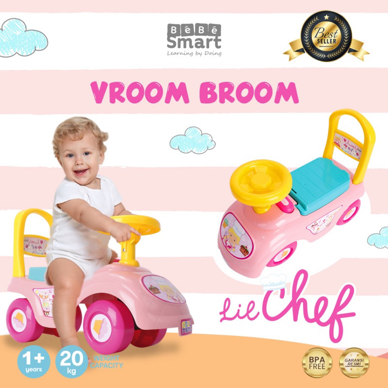 Makassar - Bebe Smart Vroom Broom Ride On / Mainan Mobil Anak