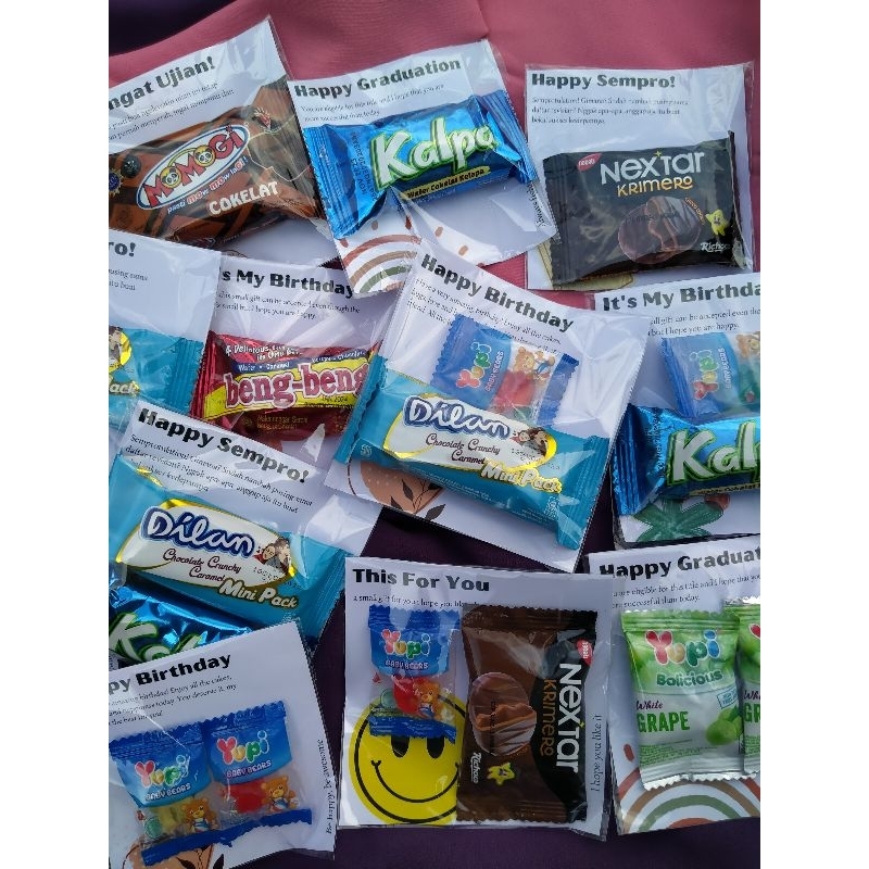 

GIFT | Minigift Snack (Part2) TERMURAH! | gift Graduation | Giftsnack | Mini Snack