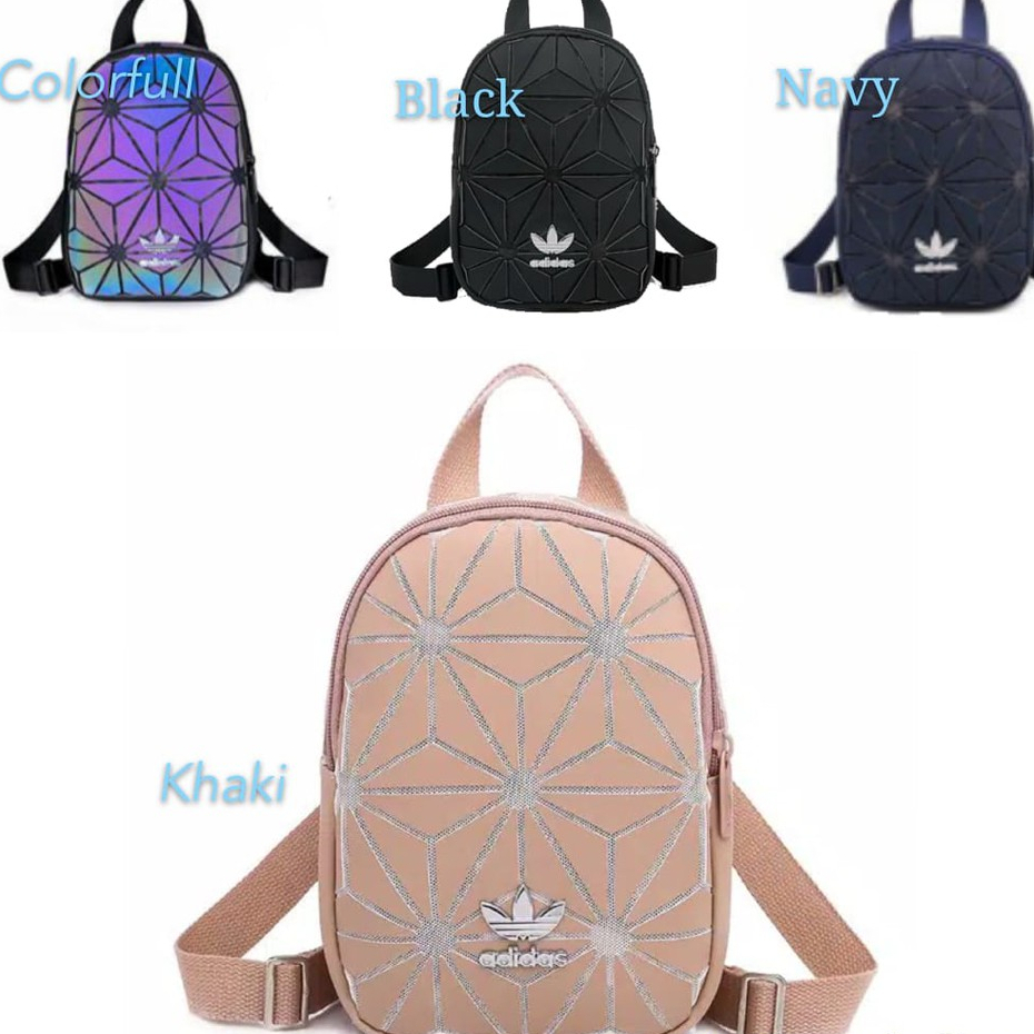 PROMO! tas wanita ransel punggung gendong polos resleting fashion aesthetic bahu selempang wanita backpack makeup mini 036