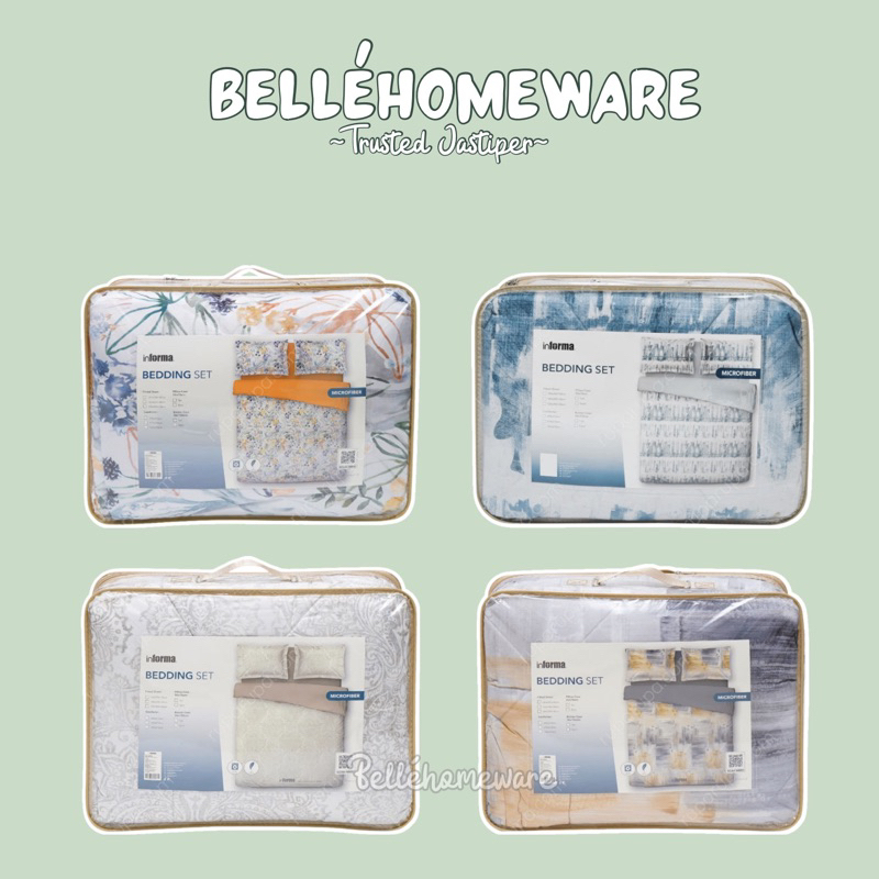 [ 𝐒𝐀𝐋𝐄 ‼️]BEDDING SET BED COVER DAN SPREI INFORMA
