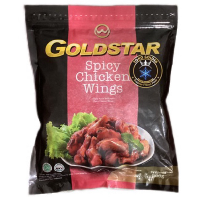 

Goldstar spicy chicken wings 500gr / sayap ayam berbumbu
