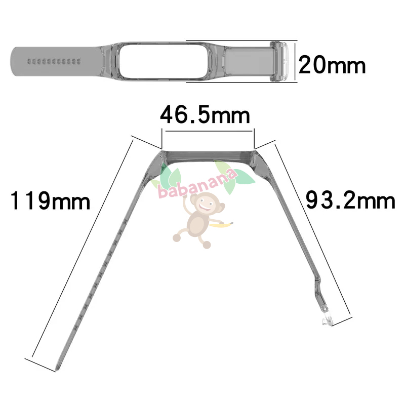Strap Samsung Galaxy FIT 2 SM R220 SM-R220 FIT2 Tali Silikon Rubber Transparan