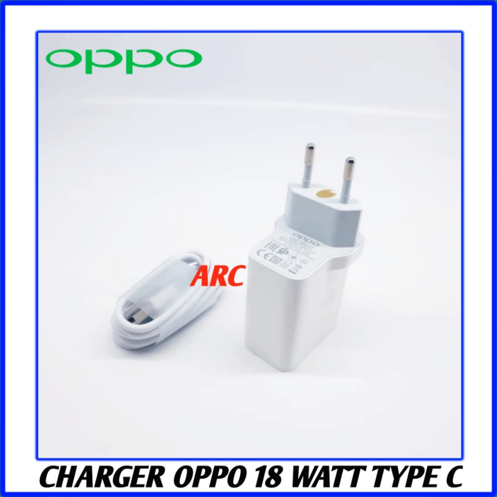 Charger Oppo A74 5G ORIGINAL 100% Fast Charging Type C 18 Watt