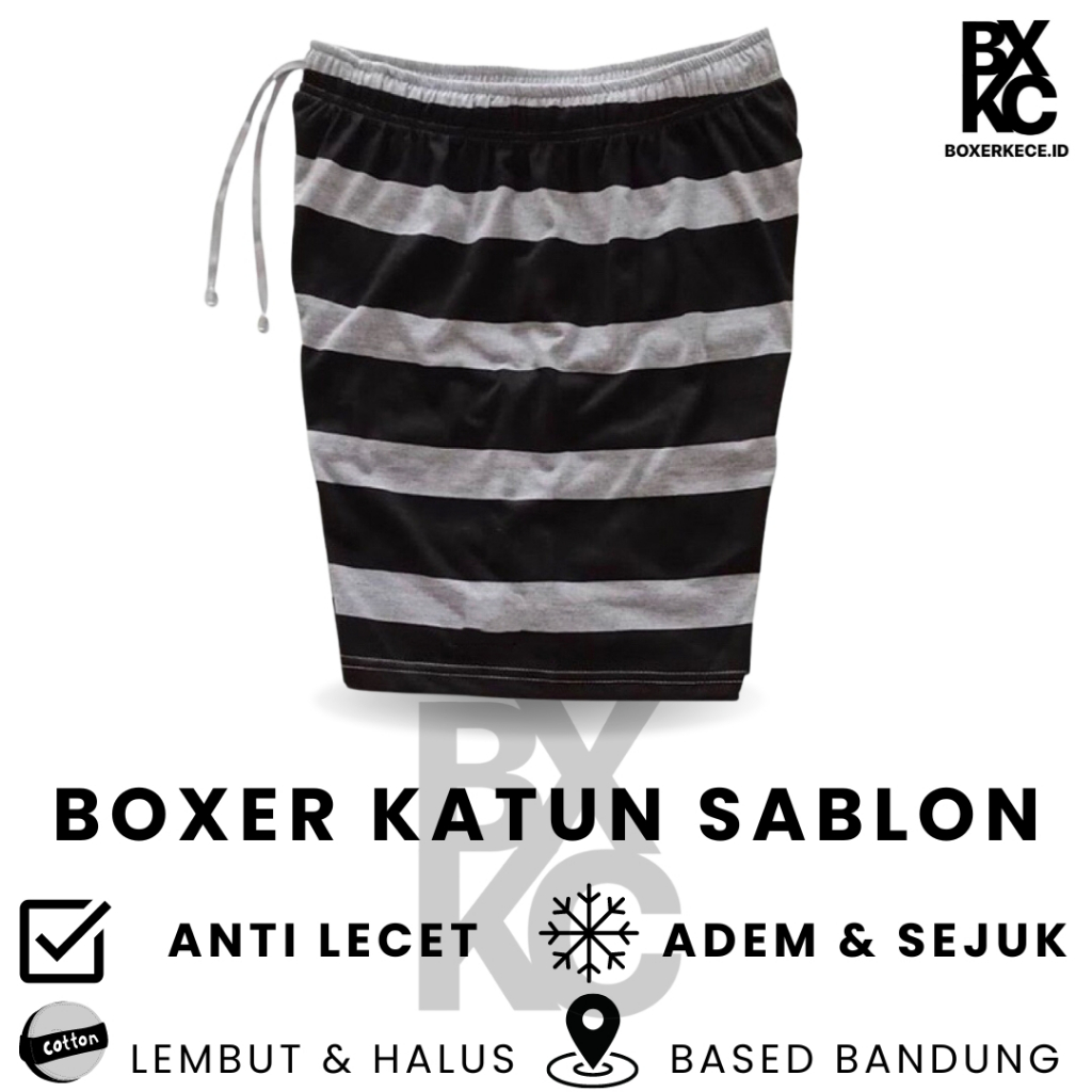 BOXER CELANA PENDEK PRIA BAHAN KATUN