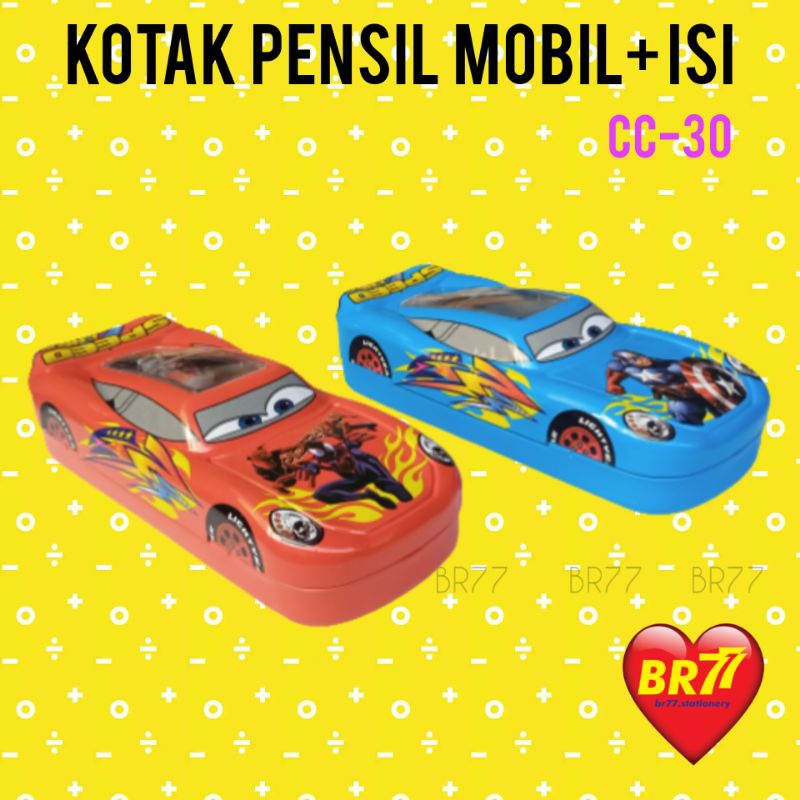 

KOTAK PENSIL KALENG KARAKTER + ISI / TEMPAT PENSIL MOBIL CC-30