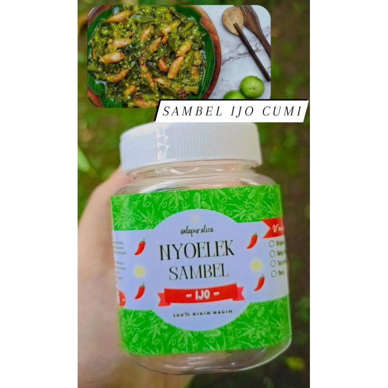 

NYOELEK SAMBEL IJO BABY CUMI , 200GR